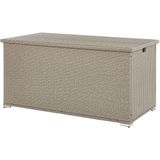 Kussenbox Taupe Wicker Metaal 770 L 155 X 75 cm