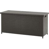 Kussenbox Bruin Wicker Metaal 290 L 126 X 46 cm