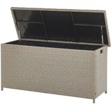 Kussenbox Taupe Wicker Metaal 290 L 126 X 46 cm