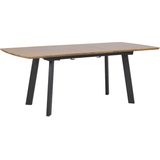 SALVADOR - Uitschuifbare eettafel - Donkerhout - 90x160/200 cm - MDF