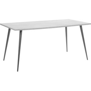 SANTIAGO - Eettafel - Grijs - 80 X 160 cm - Vezelplaat