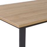 BERLIN - Eettafel - Donkere houtkleur - 80 x 160 cm - Vezelplaat