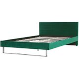 BELLOU - Tweepersoonsbed - Groen - 180 x 200 cm - Fluweel