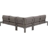 Beliani FERENTINO - Loungeset Voor 5 - Grijs - Aluminium