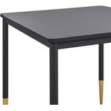 SHALFORD - Eettafel - Zwart - 80 x 80 cm - MDF