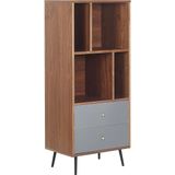 RICHMOND - Boekenkast - Donkere houtkleur - MDF