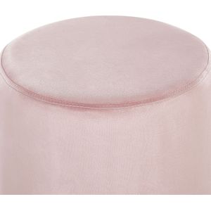 BRIGITTE - Poef - Roze - 36 cm - Fluweel