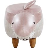 SHARK - Hocker - Roze/Wit - Polyester