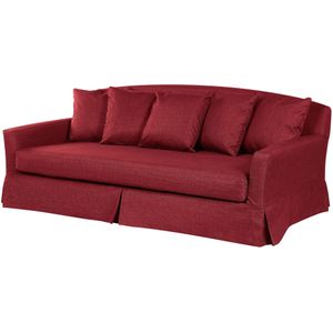 Driezitsbank - Rood - Stof - 3 Zitplekken