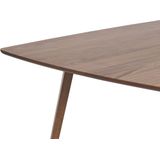 HUXTER - Eettafel - Donkere houtkleur - 90 x 180 cm - MDF