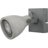 Wandlamp set van 2 grijs beton installeerbare industriële look moderne plafondlamp