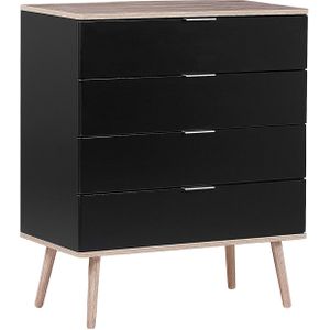 Beliani WALPI - Commode - Zwart - Spaanplaat