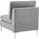 Beliani EVJA - Modulaire Sofa-Grijs-Fluweel