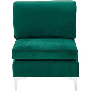 Beliani - EVJA - Fauteuil - Groen - Fluweel