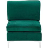 Beliani EVJA - Modulaire Sofa-Groen-Fluweel