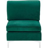 Beliani EVJA - Modulaire Sofa-Groen-Fluweel