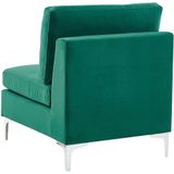 Beliani EVJA - Modulaire Sofa-Groen-Fluweel