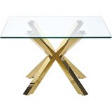 Beliani - STARLIGHT - Salontafel - Goud - Veiligheidsglas