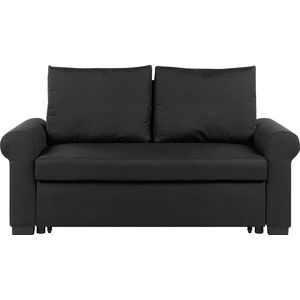 SILDA - Slaapbank - Zwart - Polyester