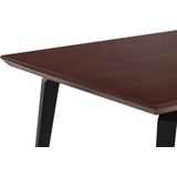 AMARES - Eettafel - Donkere houtkleur - 90 x 160 cm - MDF