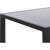 LAVOS - Eettafel - Grijs - 80 x 120 cm - Veiligheidsglas