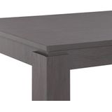 Eettafel donker hout MDF 180 x 90 cm modern 6 mensen Scandinavisch minimalistisch