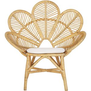 Beliani FLORENTINE - Fauteuil - Beige - Rotan