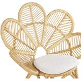 Beliani FLORENTINE - Fauteuil - Beige - Rotan