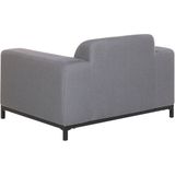 Beliani ROVIGO - Fauteuil - Grijs - Polyester