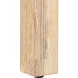 Tuintafel grijs vezelcement tafelblad acaciahouten poten 180 x 90 cm 8-zits modern industrieel terrasmeubilair