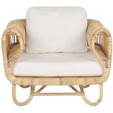 Beliani DOLCEDO - Tuinstoel - Beige - Rotan