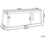 Beliani LIVORNO - Tuintafel - Lichte houtkleur - Acaciahout