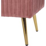 Beliani PATERSON - Hocker - Roze - Fluweel