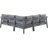 Beliani VIZZINI - Loungeset voor 5 - Grijs - Aluminium