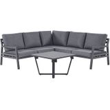 Beliani VIZZINI - Loungeset voor 5 - Grijs - Aluminium