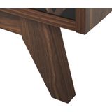 PRESCOT - TV-meubel - Donkere houtkleur - MDF
