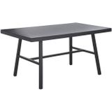 Beliani CANETTO - Tuintafel - Zwart - Aluminium