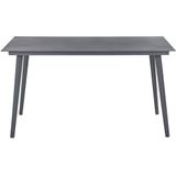 Beliani MILETO - Tuintafel - Grijs - Aluminium