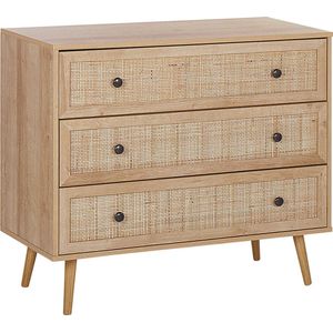 Beliani PONCA - Commode - Lichte houtkleur - Spaanplaat