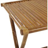 Beliani MOLISE  - Tuintafel - Lichte houtkleur - 70 x 70 cm - Bamboehout