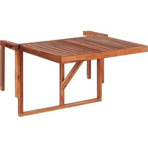 Beliani UDINE  - Tuintafel - Donkere houtkleur - 69 x 70 cm - Acaciahout