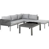 Beliani FORANO - Loungeset voor 6 - Grijs - Aluminium