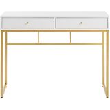 DAPHNE - Bureau - Wit/Goud - MDF