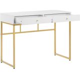 DAPHNE - Bureau - Wit/Goud - MDF