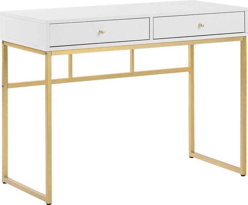 DAPHNE - Bureau - Wit/Goud - MDF