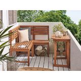 Balkon 1-zits hoekgedeelte scaciahouten stoel klein terras weerbestendig