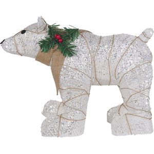Beliani SIVULA - Kerstdecoratie - Wit - IJzer