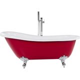 Beliani CAYMAN - Badkuip - Rood - 77 x 153 - Acryl