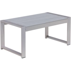 Beliani SALERNO - Tuintafel - Grijs - Aluminium