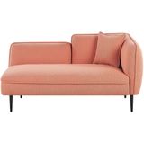 Beliani CHEVANNES Chaise longue in Roze Polyester
